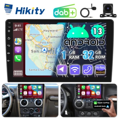 10,1" DAB+ CarPlay Android 15 Radio Für Jeep Wrangler JK 2007-2018 GPS WIFI Navi - Bild 1 von 4