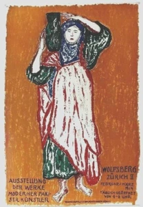 Póster original vintage JAN VERHOEVEN ART EXPO ZURICH 1914 - Imagen 1 de 1