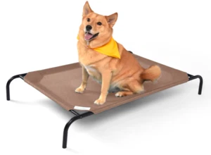 Comfortable Elevated Dog Bed Indoor Outdoor Cooling Pet Relieves Dogs Joints Eco - Picture 1 of 8