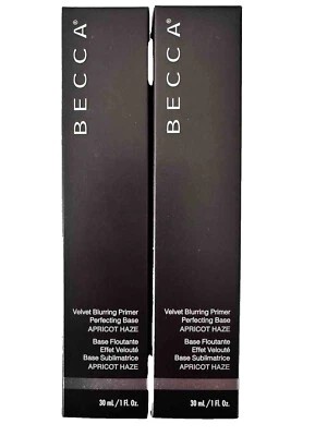 2 Becca Velvet Blurring Primer Perfecting Base Apricot Haze 1 oz New - Image 1 of 4