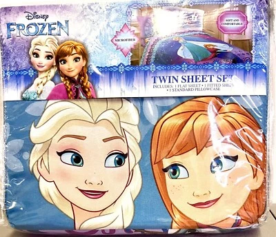 Disney Frozen II 3 Piezas Microfibra Doble Juego de Sábanas Follaje Congelado NUEVO SELLADO Foto 1 de 3