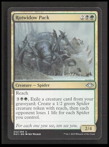 MTG Rotwidow Pack 212 Uncommon Modern Horizons Card CB-1-3-A-56 - Foto 1 di 7