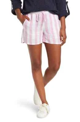 $79 Vince Camuto женщин пляж день полоски льняной смеси шорты свежий размер XS - Изображение 1 из 2