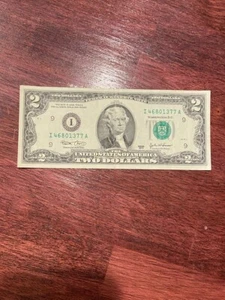 2003 $2 Two Dollar Bill US Note I46801377A - Picture 1 of 2