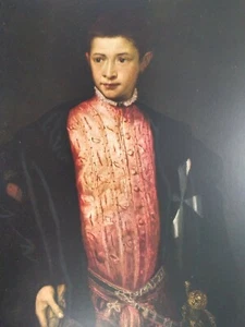 Boy Art Print Smithsonian National Gallery Vtg Mid 1900s Titian Ranuccio Farnese - Picture 1 of 11