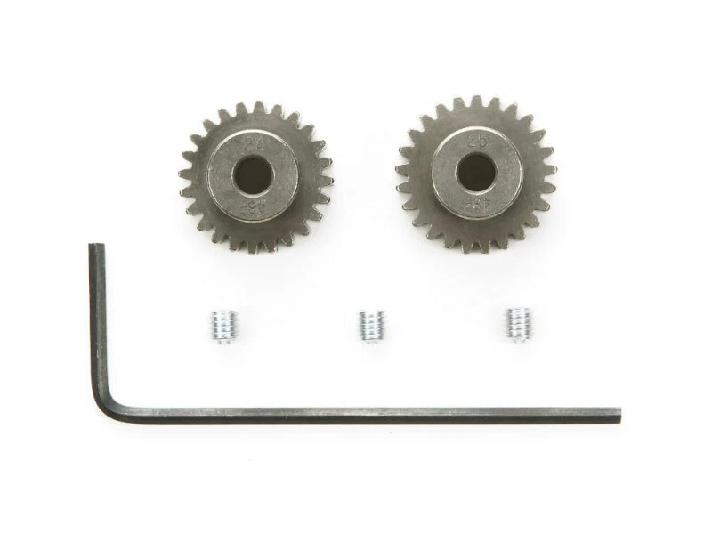 Tamiya 54218 48 Pitch 48P Pinion Gear(24T,25T) For BB01/DB01/TRF201/TD4 RC Buggy - Image 1 of 1