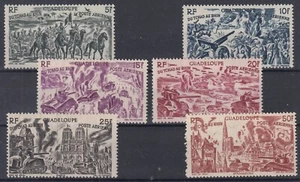 GUADELOUPE POSTE AERIENNE TCHAD RHIN N° 7/12 NEUFS **/* SANS OU AVEC CHARNIERE - Picture 1 of 2