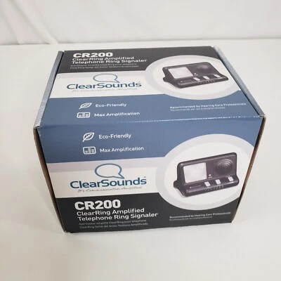 ClearSounds CR200 Señalizador de anillo telefónico amplificado con anillo transparente  Foto 1 de 2