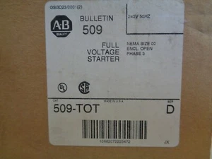 Allen Bradley 509-TOT Starter - Picture 1 of 3