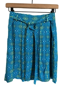 Escapada Christine Skirt NWT Sapphire Celery Sardine Color Size Small Blue/Yello - Picture 1 of 5