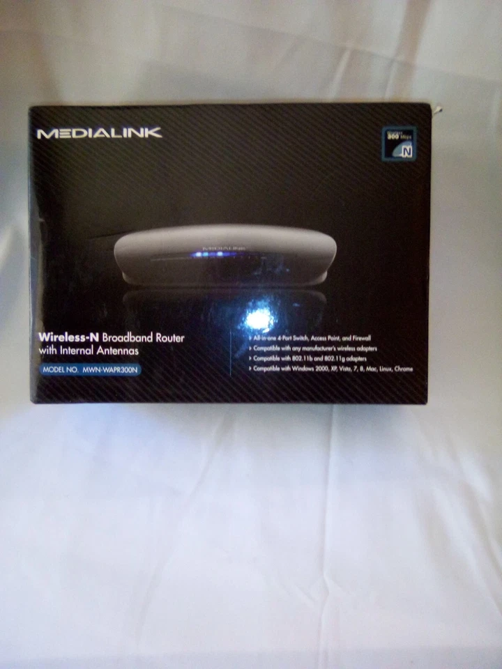 Medialink MWN-WAPR300N 300 Mbps 4-Port 10/100 Wireless N Router - Image 1 of 1