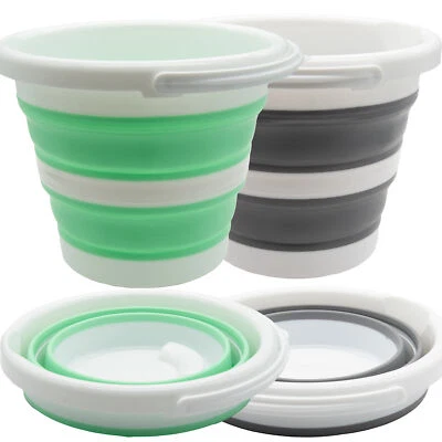 Falteimer Campingeimer Faltbar Eimer Putzeimer Wassereimer Angeleimer Falt 5-10L - Bild 1 von 4