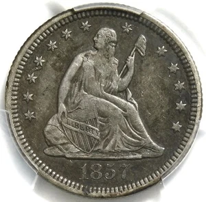 ❤️🇺🇸🇺🇸🇺🇸😍PCGS XF40 1857 O SEATED LIBERTY QUARTER - Picture 1 of 3