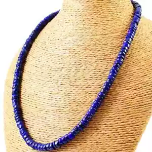 Collana di perle a forma tonda di lapislazzuli naturali non trattati 260,00 Cts - Imagen 1 de 3
