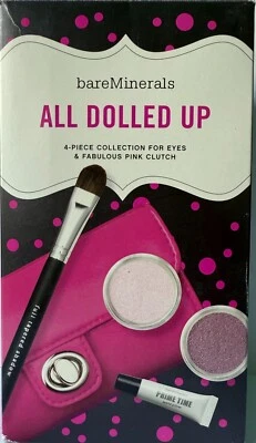 BareMinerals Collection Of All Dolled Up Set for Eyes & Fabulous Pink Clutch - Image 1 of 2