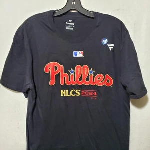 Philadelphia Phillies Shirt Mens Large Black Short Sleeve MLB Baseball NLCS NWT - Picture 1 of 11