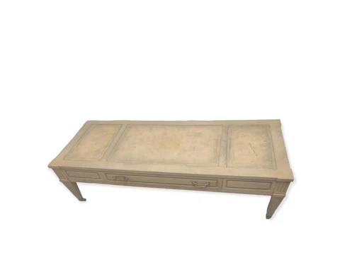 Mid Century Coffee table with drawer and leather inlay Cover