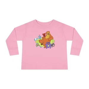 Bear In The Big Blue House Couch Pip Pop Tutter Ojo Long Sleeve Toddler T-Shirt - Picture 1 of 13