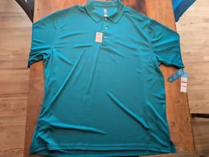 PGA Tour Airflux Brand New Men’s 3XLT Big & Tall Logo Golf Polo Harbor Blue - Picture 1 of 7