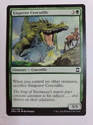 MTG Magic The Gathering Card Emperor CrocodileCreatureCrocodile Green Eternal - Image 1 of 2