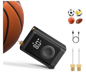Electric Ball Pump w/ Pressure Gauge 2-17PSI Rechargeable Soccer/Basketball Pump - Picture 1 of 12
