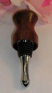 New Hand Crafted / Turned Eastern Walnut Wood Wine Bottle Stopper Great Gift #4 - Picture 1 of 4