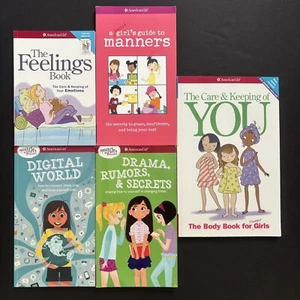 Lot 5 American Girl Library Books Self Help Smart Girls Guide Care & Keeping You - Picture 1 of 7