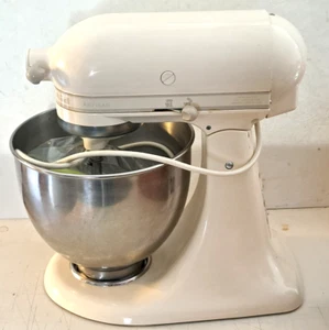 KitchenAid KSM150PSAC 5-Qt. Stand Mixer Almond Cream W/ Bowl & Attachments - Picture 1 of 14