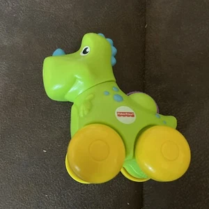 Fisher Price grüner Dinosaurier rollender Clicker Pal Spielzeug erstaunliche Tiere sensorisch 2017 - Bild 1 von 5