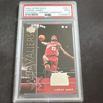 2004 National Trading Card Day - LeBron James #UD-7 Psa 9 Mint - Image 1 of 4
