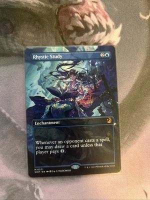 Rhystic Study (Anime Borderless) Wilds of Eldraine: Enchanting Tales Regular - Image 1 of 2