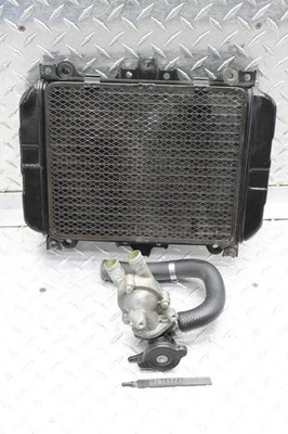 1990 KAWASAKI NINJA 500 EX500A ENGINE RADIATOR MOTOR COOLER W/ THERMOSTAT - Image 1 of 4