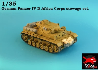 1/35 Redog German Panzer III or IV - Africa corps stowage set. - Image 1 of 4