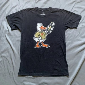 Fool’s Gold Records Duck Sauce Maskottchen schwarzes T-Shirt Erwachsene Größe Medium 19,5 x 24,5 - Bild 1 von 5