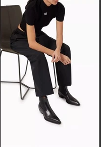 Alexander Wang 40mm Slick Cowboy Boots Sz36 BNWT MSRP: $650 - Picture 1 of 11