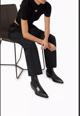 Botas de vaquero Alexander Wang 40 mm lisas talla 36 nuevas con etiquetas precio de venta sugerido por el fabricante: 650 USD Foto 1 de 4