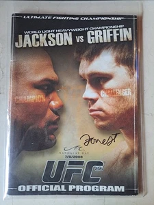 Authentic RARE SIGNED UFC 86 event program FOREST GRIFFIN AUTOGRAPHED PSA COA  - Picture 1 of 9