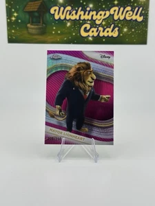 2025 Topps Chrome Disney Mayor Lionheart /250 Pink Refractor Zootopia - Bild 1 von 2