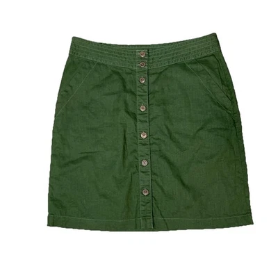 Falda Patagonia Verano Talla 4 Verde Oliva Bolsillos Algodón Orgánico Cáñamo Foto 1 de 4