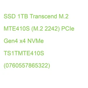 SSD 1TB Transcend M.2 MTE410S (M.2 2242) PCIe Gen4 x4 NVMe TS1TMTE410S (07605578 - Bild 1 von 2