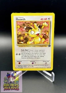 MEOWTH-62/82-NM-Pokémon-TEAM ROCKET-SHIPPING INCLUDED - Picture 1 of 2
