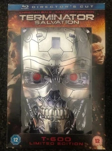 TERMINATOR SALVATION T-600 BLU RAY DIRECTORS CUT SKULL CASE DISC+EXTRAS+BOOKLET - Picture 1 of 2