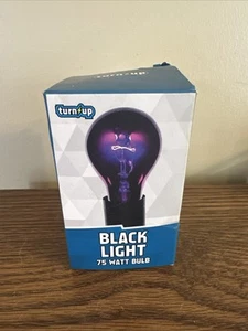 Blacklite Black Light Glow Bulb Spencer Gifts Pro Series 75W 120V A19 NOS - Picture 1 of 4