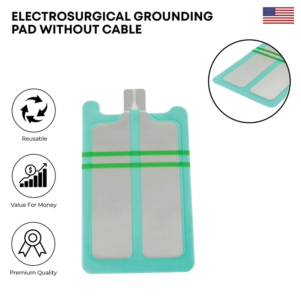 Almohadilla de puesta a tierra electroquirúrgica sin cable Almohadillas ESU electroquirúrgicas bipolares Foto 1 de 2