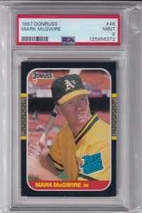 1987 DONRUSS RATED ROOKIES MARK MCGWIRE #46 * A'S * ROOKIE * MINT PSA 9 - Picture 1 of 1
