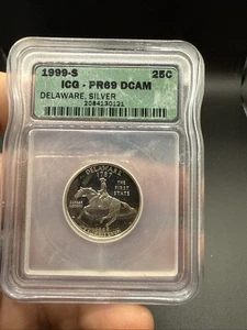 1999-S Delaware Proof Quarter ICG PR-69 DCAM - Picture 1 of 4