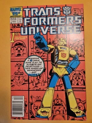 TRANSFORMERS Universe #1 vintage Marvel comic book 1986 VF- Newsstand - Image 1 of 4