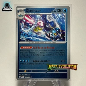 Clawitzer 038/132 Reverse Holo Pokemon TCG: Mega Evolution MINT SHIPPED TODAY! - Picture 1 of 2