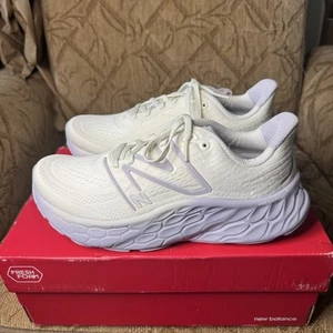 New Balance FreshFoam X More v4 Women’s 10 D White Violet Running Shoes - Picture 1 of 10