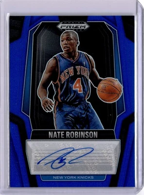 Nate Robinson 2024 Panini Prizm Black Signatures Blue Auto /49 Knicks #SIG-NAT - Image 1 of 2